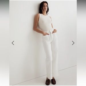 Madewell Women's White Flare & Wide Leg Jeans